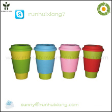 2014 new bamboo fiber colorful coffee mug